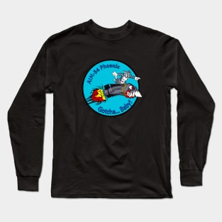 F-14 Tomcat - AIM-54 Phoenix Gotcha... Baby! Blue Clean Style Long Sleeve T-Shirt